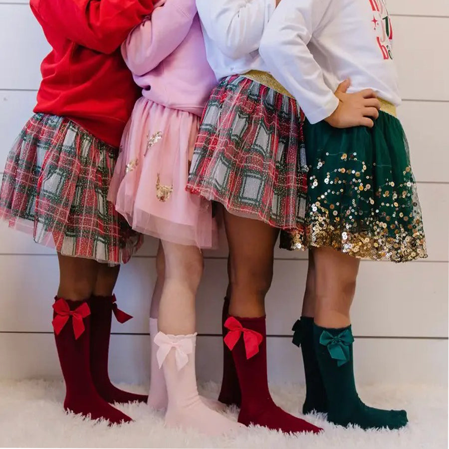 Christmas Plaid Tutu - Dress Up Skirt - Kids Christmas Tutu-DRESSES & SKIRTS-Sweet Wink-Joannas Cuties