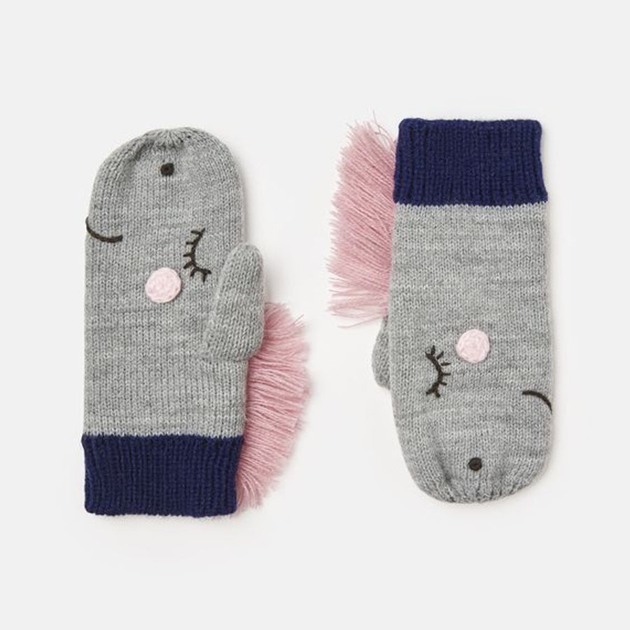 Chummy Knitted Horse Mittens - Joules - joannas-cuties