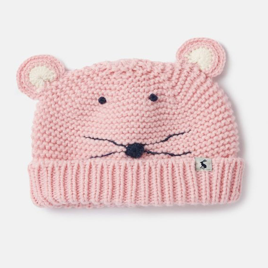 Chummy Knitted Character Hat - Mouse - Joules - joannas-cuties