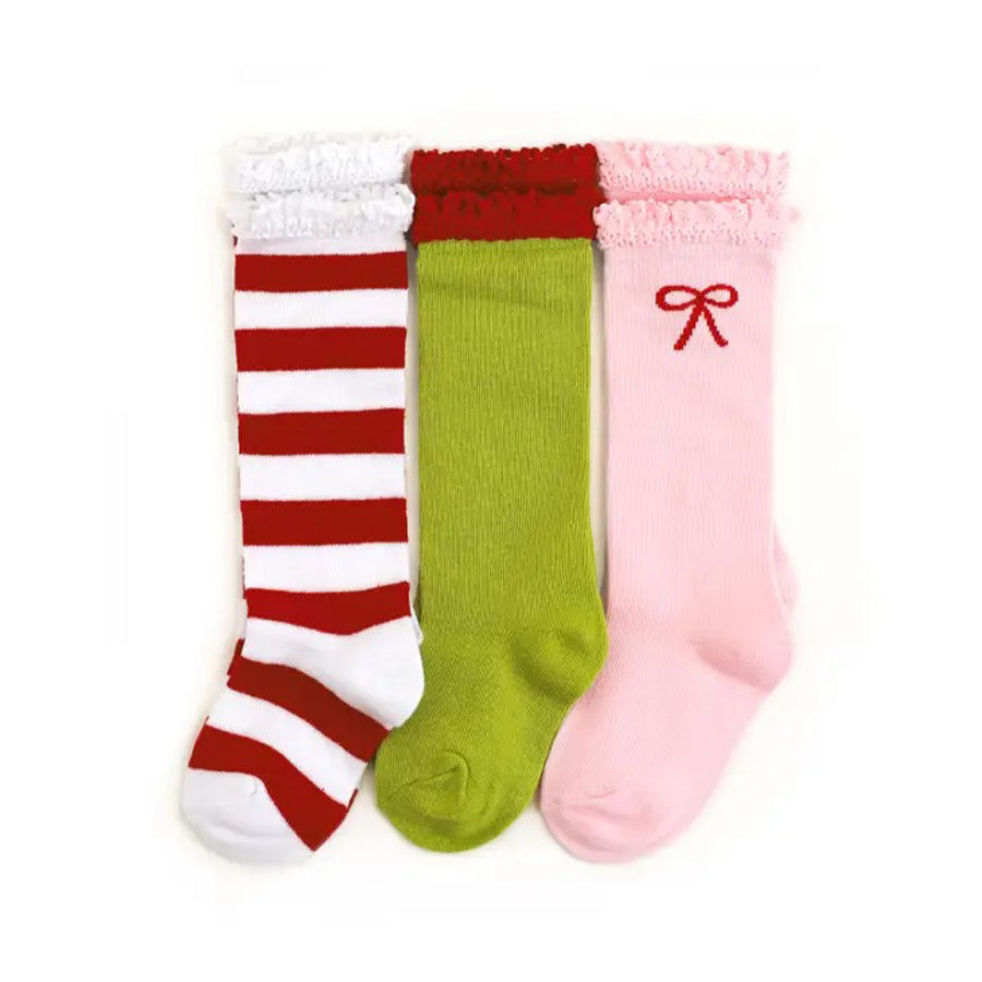 Cindy Lou Knee High Socks-SOCKS, TIGHTS & LEG WARMERS-Little Stocking Co.-Joannas Cuties