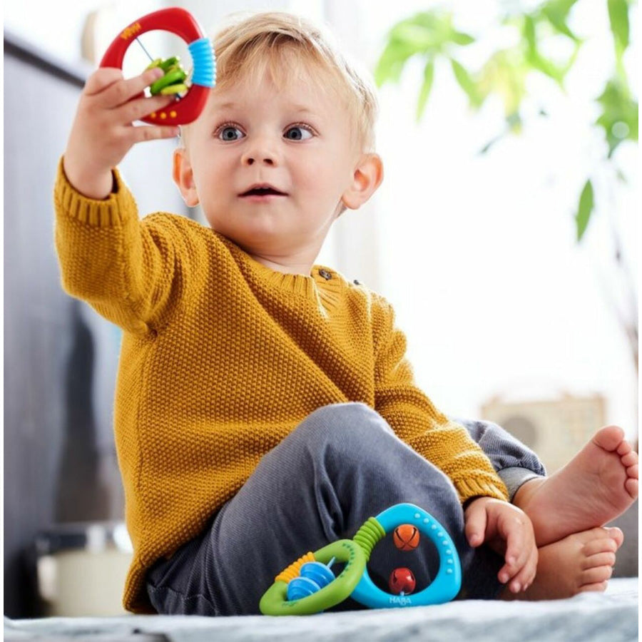 Clutching Toy Rattle Rings-Haba-Joanna's Cuties