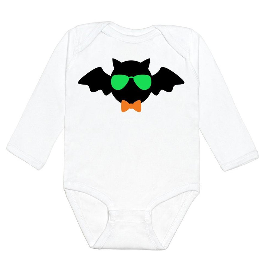 Cool Bat Long Sleeve Bodysuit - Halloween Baby Bodysuit-Sweet Wink-Joanna's Cuties