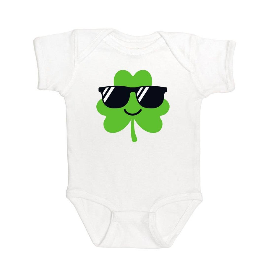 Cool Clover Short Sleeve Bodysuit - St. Patrick's Day Baby-BODYSUITS-Sweet Wink-Joannas Cuties