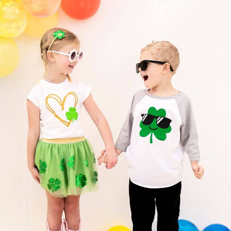 Cool Clover Kids Shirt- St. Patrick's Day Tee-TOPS-Sweet Wink-Joannas Cuties