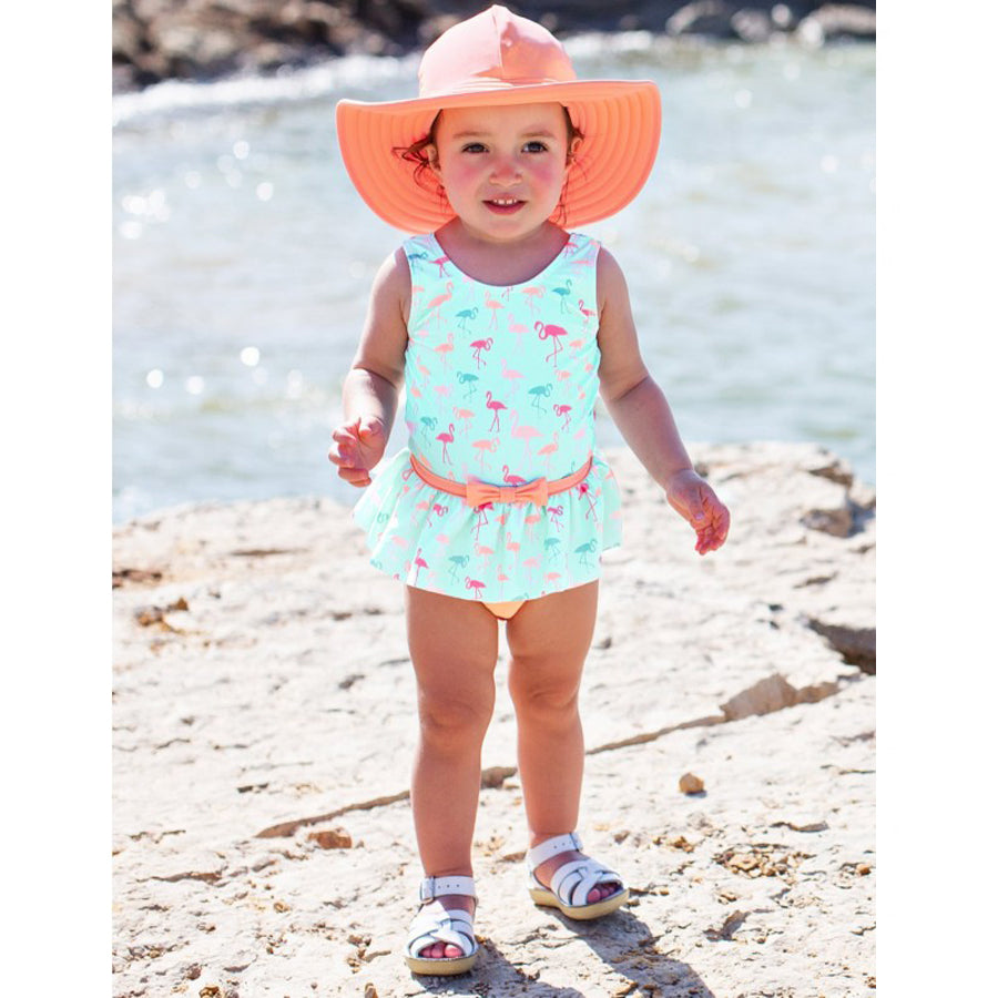 Coral Swim Hat-Ruffle Butts-Joanna's Cuties