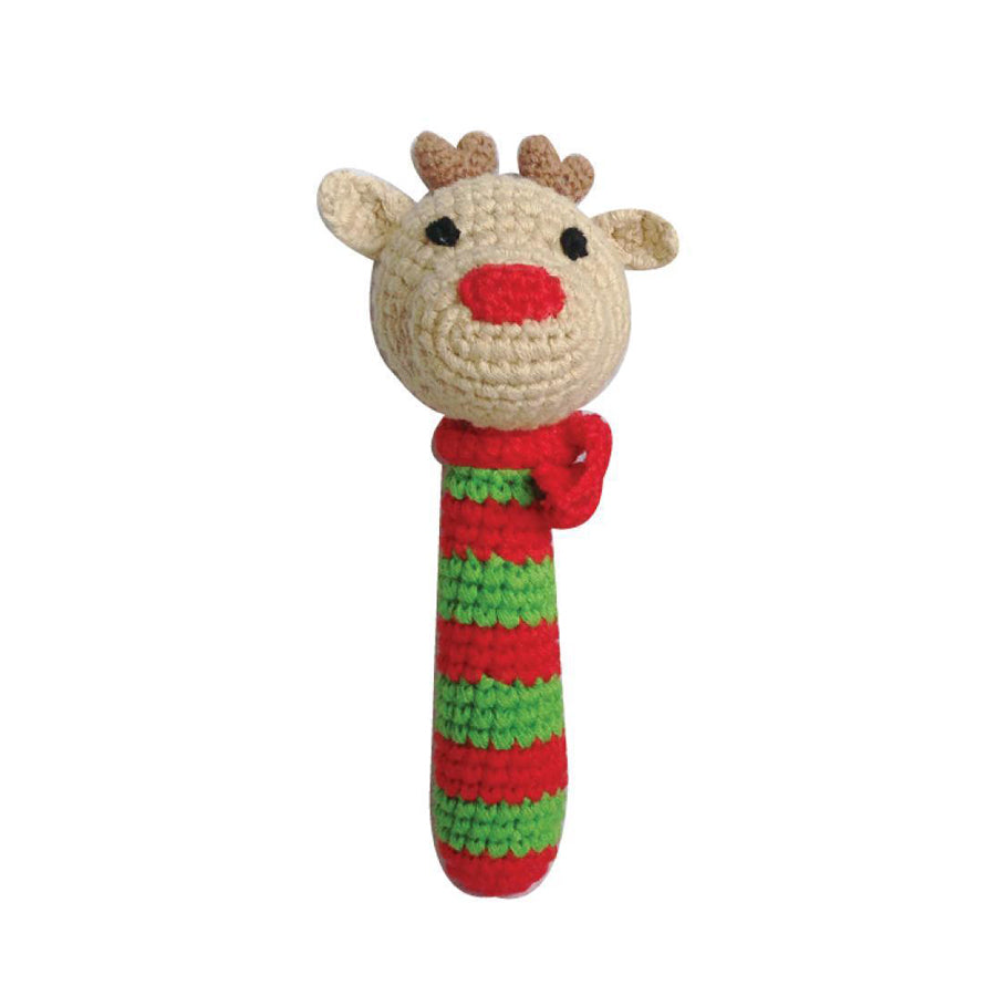 Crochet Reindeer Stick Rattle-Zubels-Joanna's Cuties