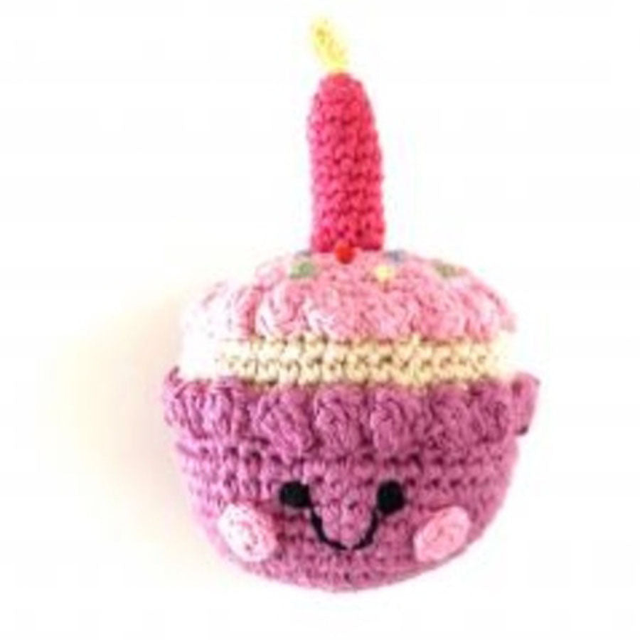 Cupcake Rattle With Candle - Mulberry-Pebble-Joanna's Cuties