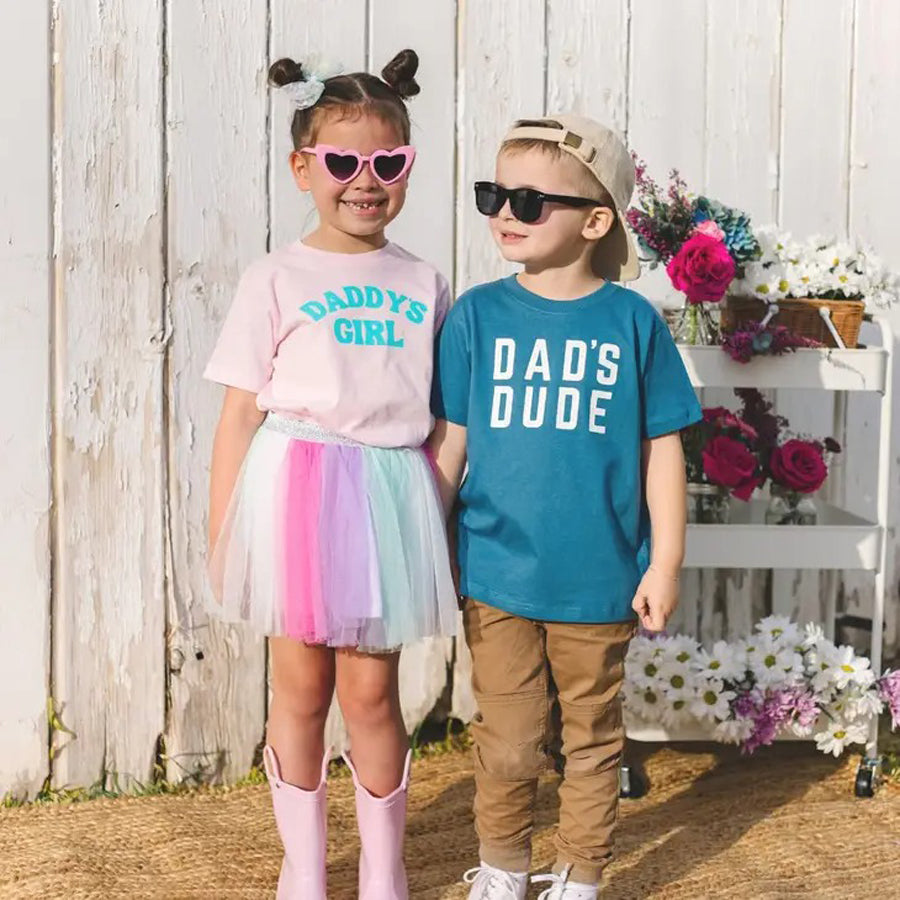 Daddy's Girl Short Sleeve Shirt - Father's Day Kids Tee-TOPS-Sweet Wink-Joannas Cuties