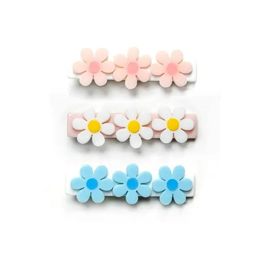 Daisies Pastel Color Alligator Clips-HAIR CLIPS-Lilies & Roses-Joannas Cuties