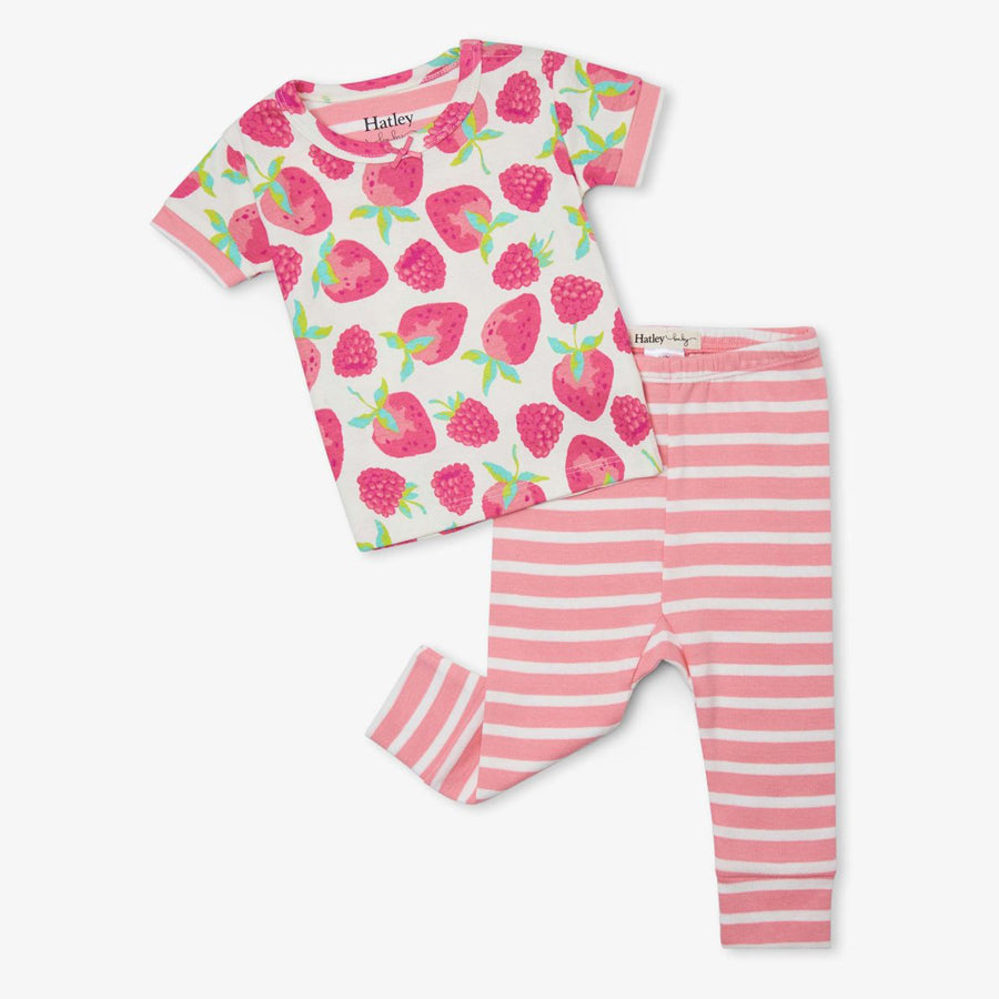 Delicious Berries Baby Short Sleeve Pajama Set-Hatley-Joanna's Cuties