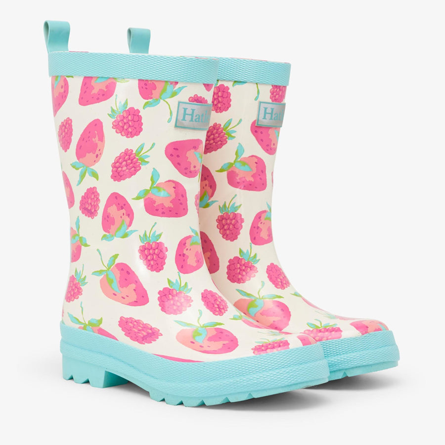 Delicious Berries Shiny Rain Boots-Hatley-Joanna's Cuties