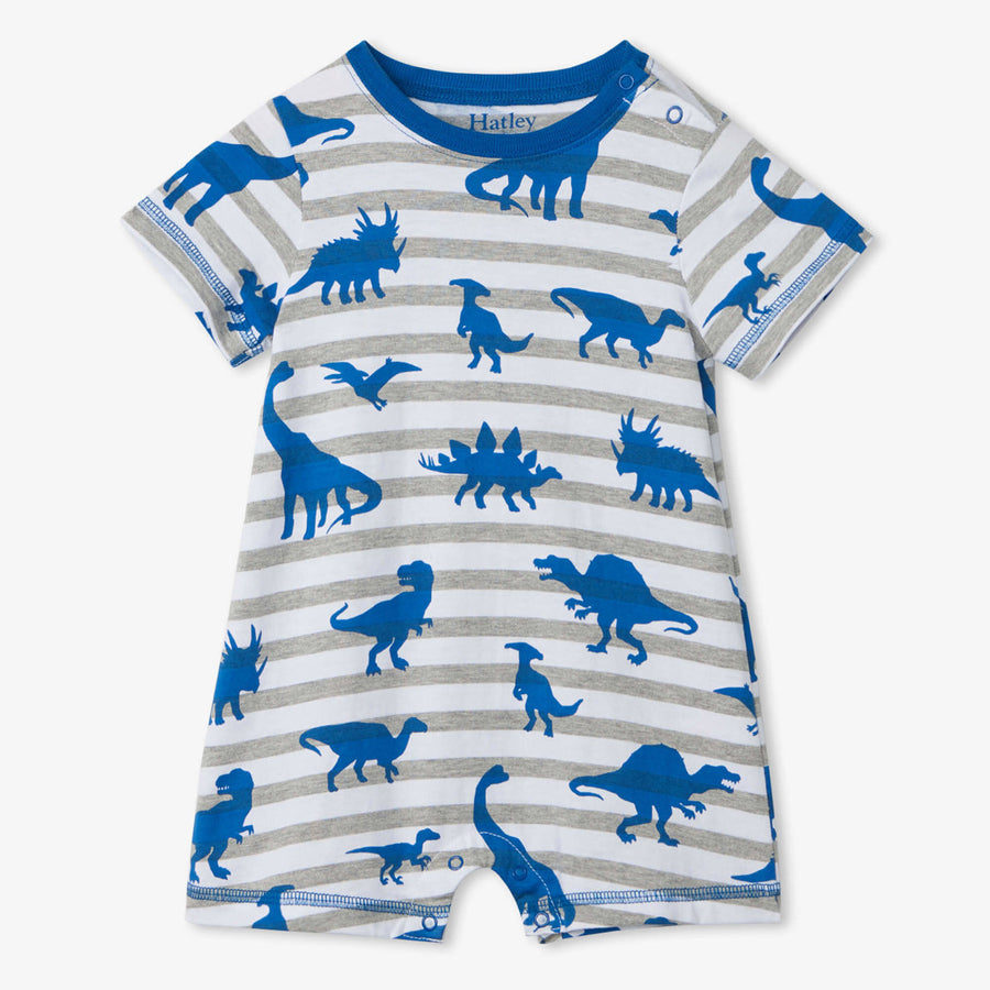 Dino Silhouettes Baby Romper-OVERALLS & ROMPERS-Hatley-Joannas Cuties