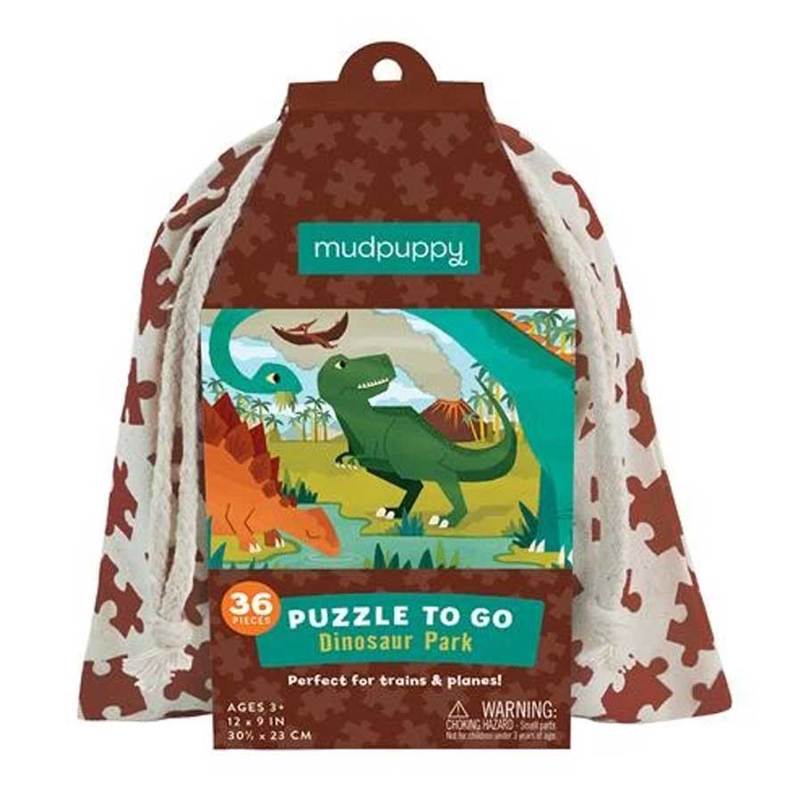 Dinosaur Park Puzzle to Go-Mudpuppy-Joanna's Cuties