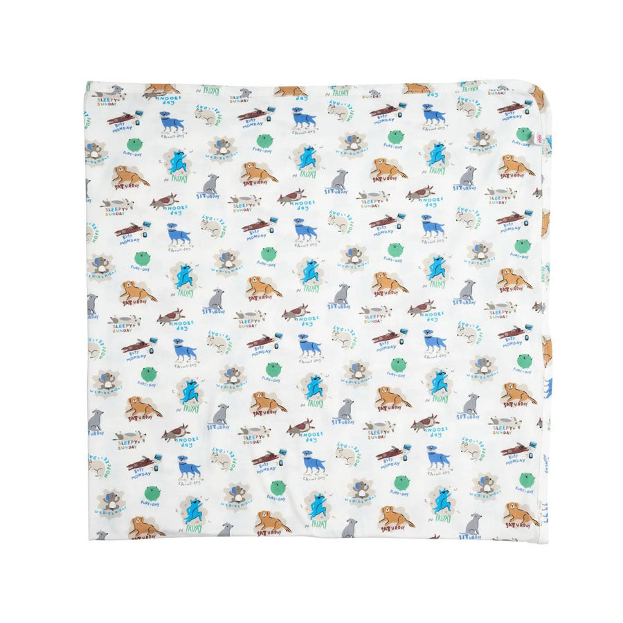 Dog Days Modal Soothing Swaddle Blanket-SWADDLES & BLANKETS-Magnetic Me-Joannas Cuties
