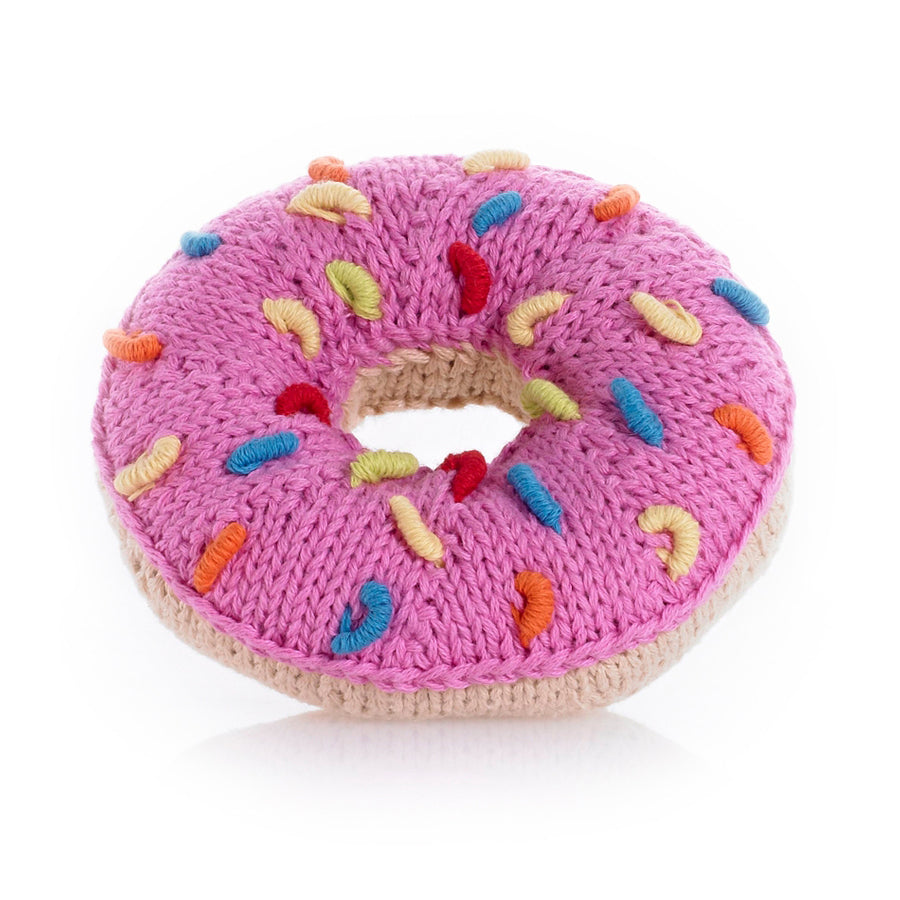 Donut Rattle - Pink-Pebble-Joanna's Cuties