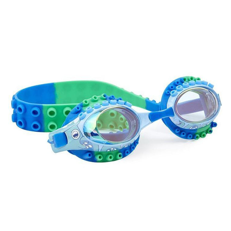 Eel Green Scungilli Swim Goggles-Bling2O-Joanna's Cuties