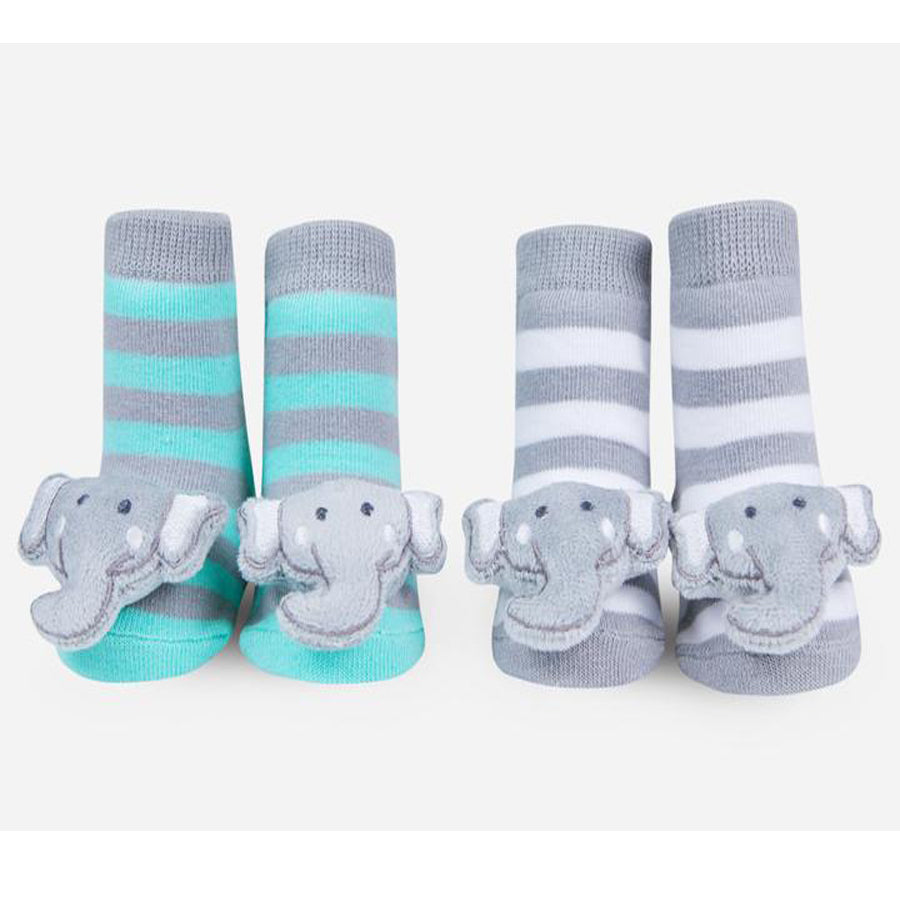 Elephant Rattle Socks-Waddle-Joanna's Cuties