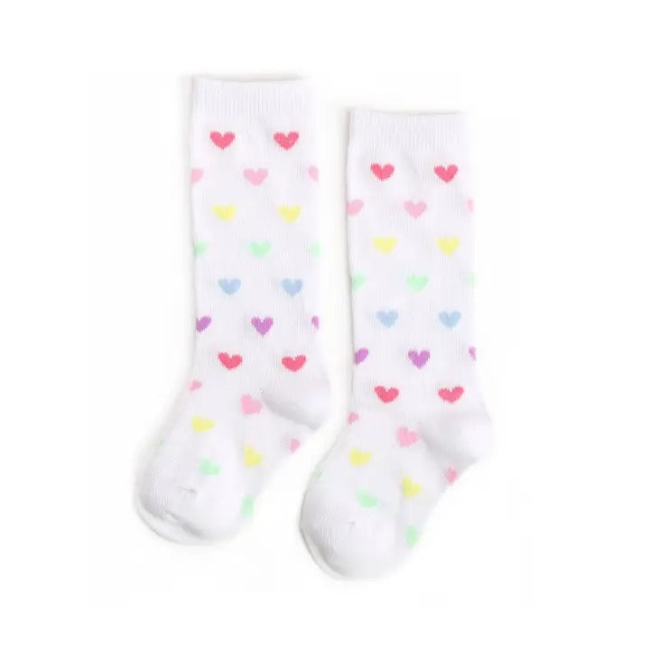 Sweetheart Knee High Socks-SOCKS, TIGHTS & LEG WARMERS-Little Stocking Co.-Joannas Cuties