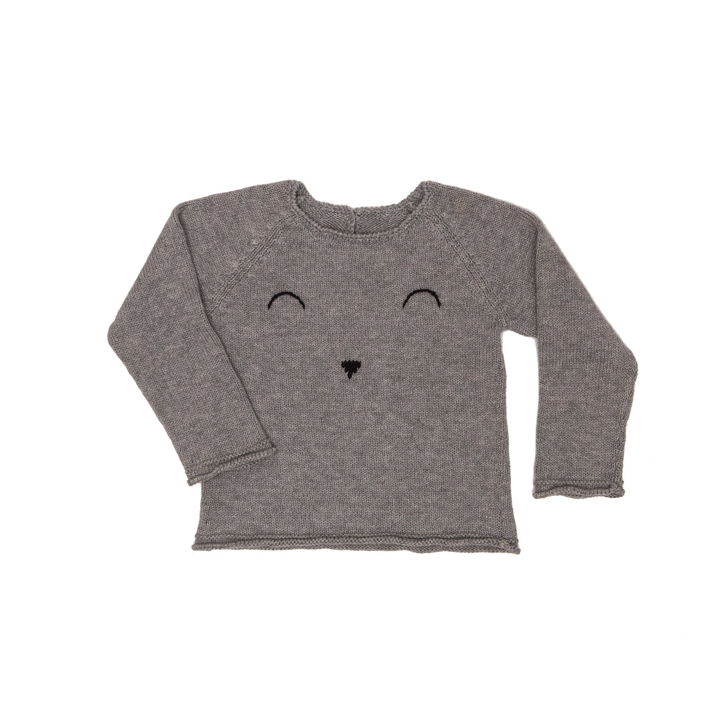 Face Sweater - Grey - Tun Tun - joannas-cuties