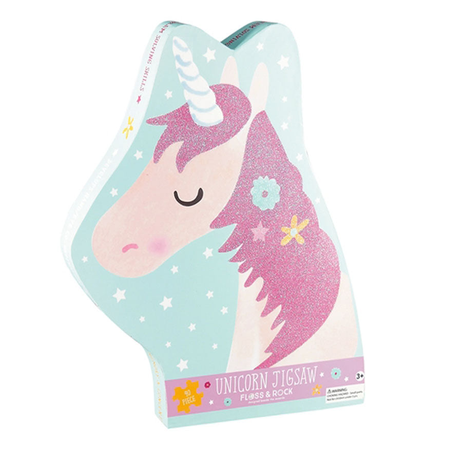 Fairy Unicorn 40pc Jigsaw with Shaped Box-Floss & Rock-Joanna's Cuties