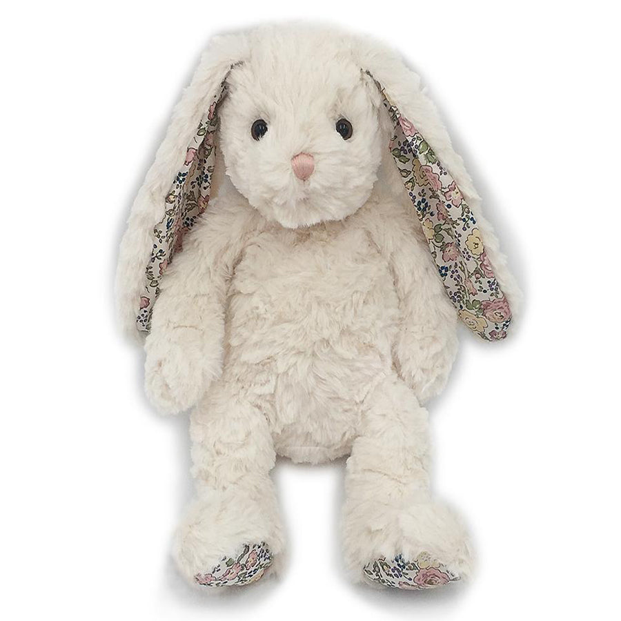 'Faith' Cream Floral Bunny Plush Toy-Mon Ami-Joanna's Cuties