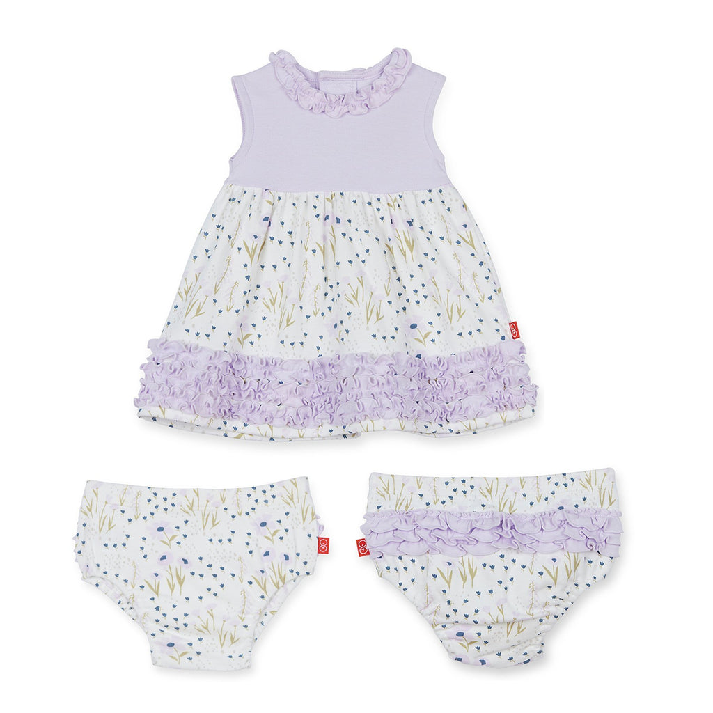 Fieldston Cotton Magnetic Dress and Diaper Cover Set - Magnetic Me - joannas-cuties