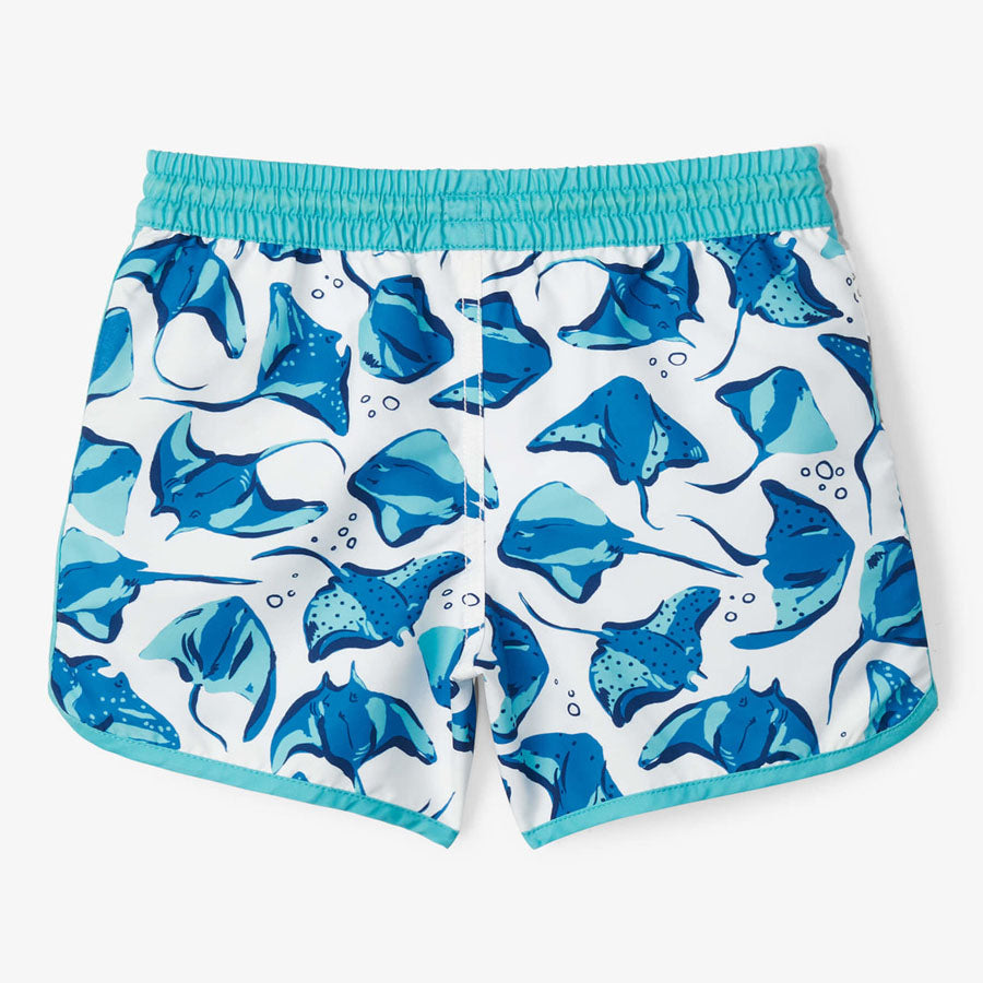 Painted Sting Rays Swim Shorts-SWIMWEAR-Hatley-Joannas Cuties