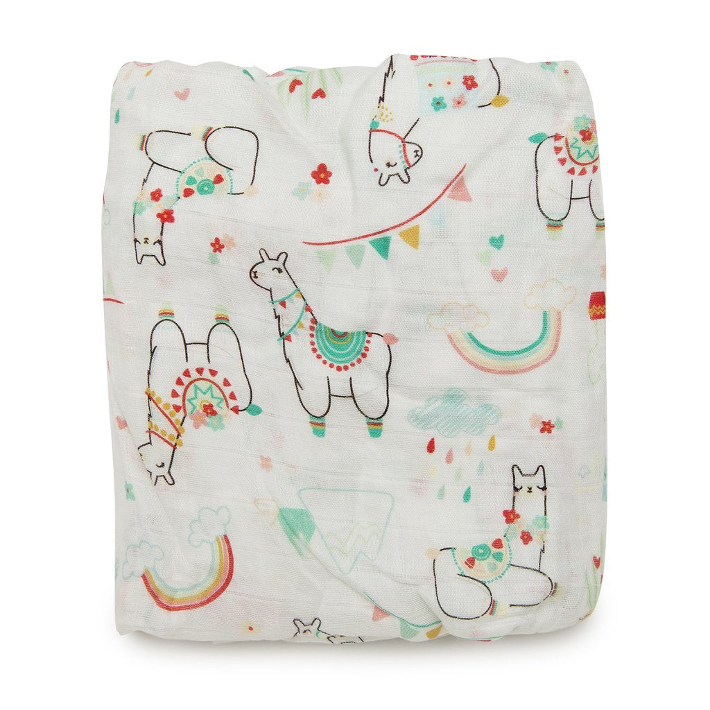 Fitted Crib Sheet - Llama - LouLou Lollipop - joannas-cuties