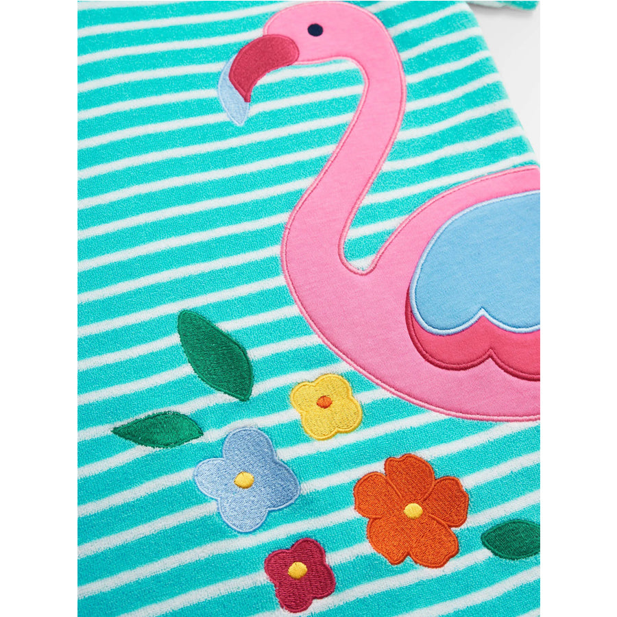 Flamingo Toweling Hooded Poncho-COVER-UPS-JoJo Maman Bebe-Joannas Cuties