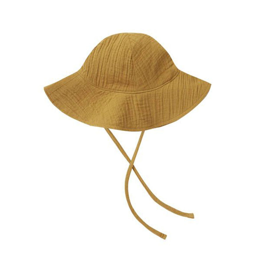 Floppy Sun Hat - Gold-HATS & SCARVES-Rylee + Cru-Joannas Cuties