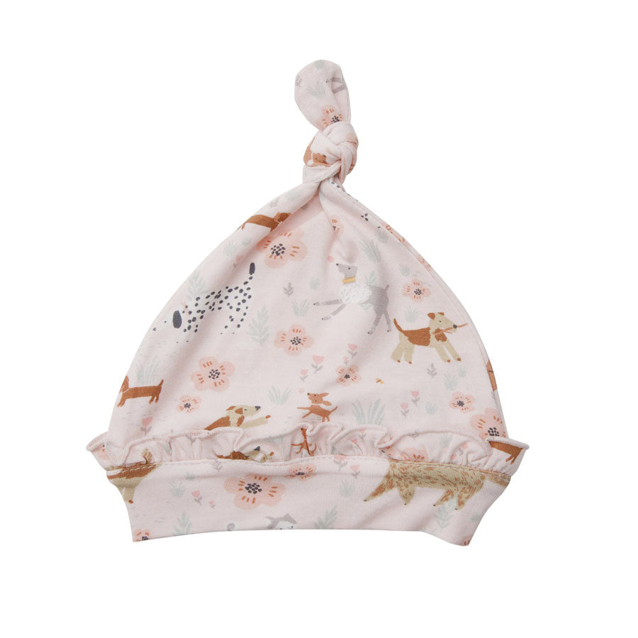 Floral Pups Knotted Hat-Angel Dear-Joanna's Cuties