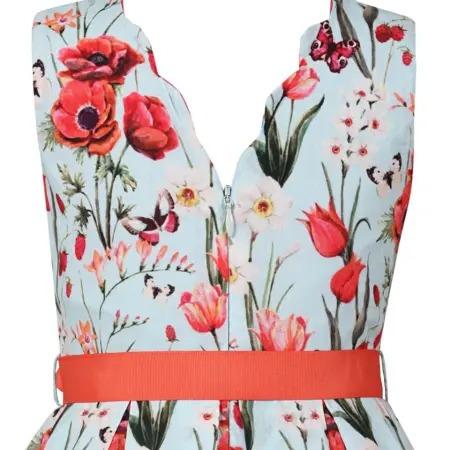Floral Swoon Dress With Scallop Back - Bambiola - joannas-cuties