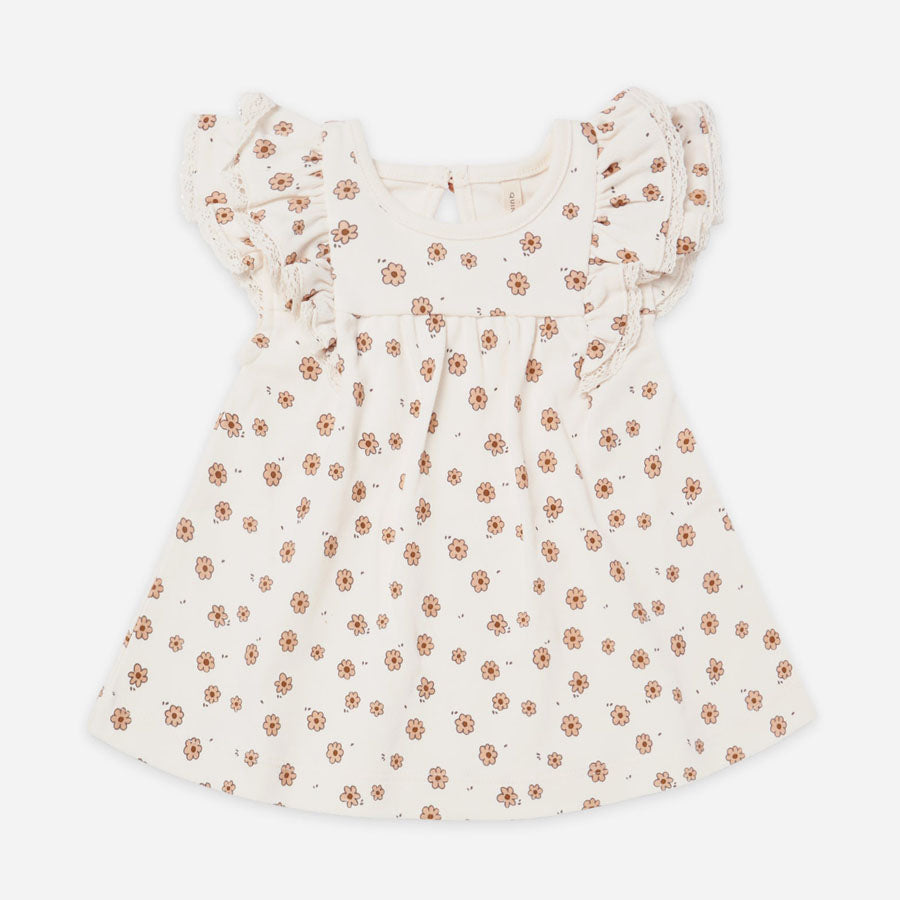 Fluttter Organic Dress - Daisy Confetti-DRESSES & SKIRTS-Quincy Mae-Joannas Cuties