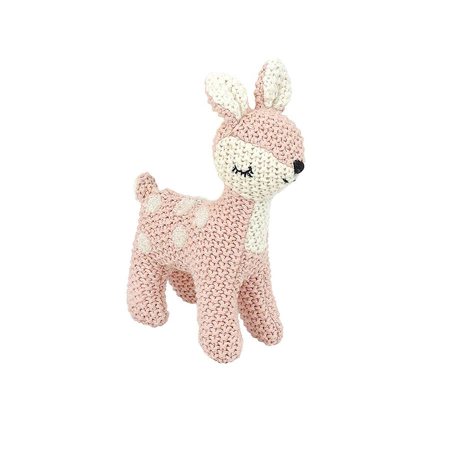 Freija Deer Knit Fawn - Pink-SOFT TOYS-Mon Ami-Joannas Cuties
