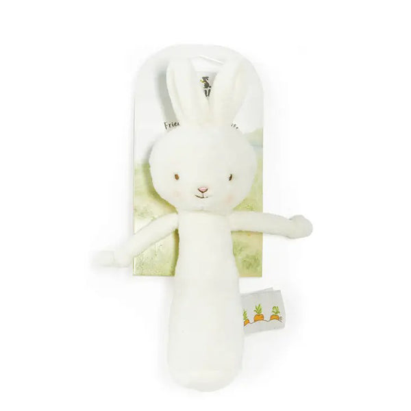Friendly Chime Rattle - White Bunny-RATTLES-Bunnies By The Bay-Joannas Cuties