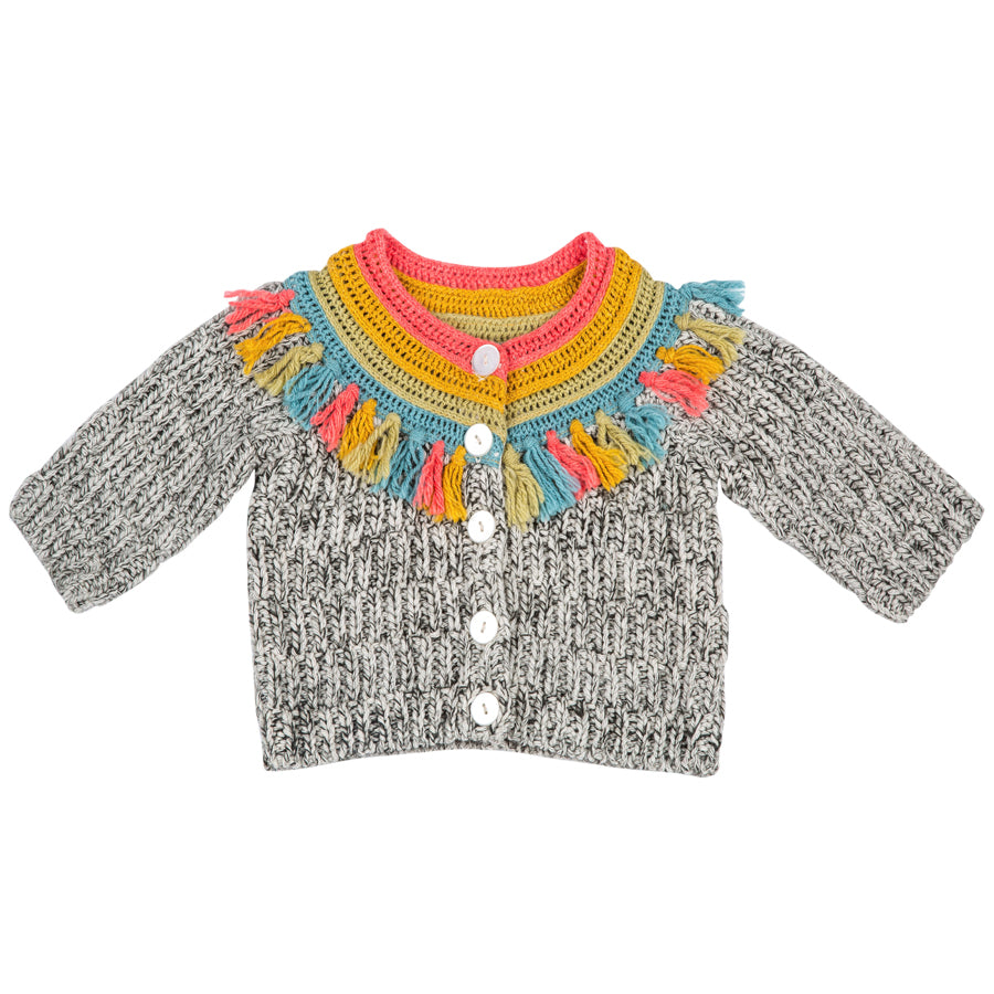 Fringe Rainbow York Sweater - Mimi & Maggie - joannas-cuties