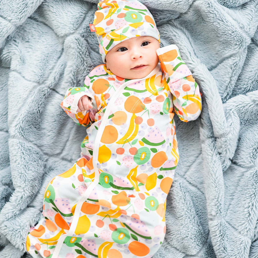 Fruit Of The Womb Modal Magnetic Gown & Hat-SLEEP SACKS & GOWNS-Magnetic Me-Joannas Cuties