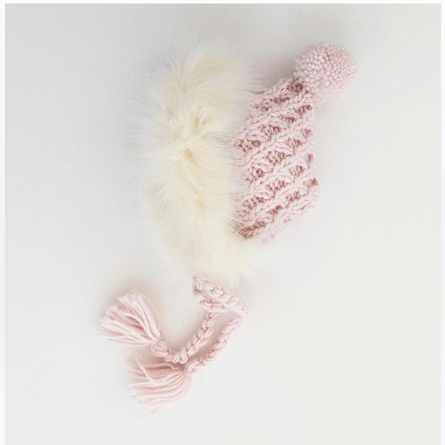 Fur Bonnet in Blush-Huggalugs-Joanna's Cuties