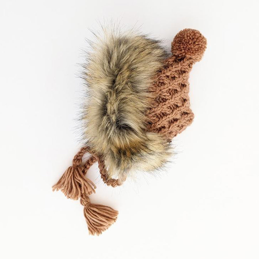 Fur Bonnet in Pecan-Huggalugs-Joanna's Cuties