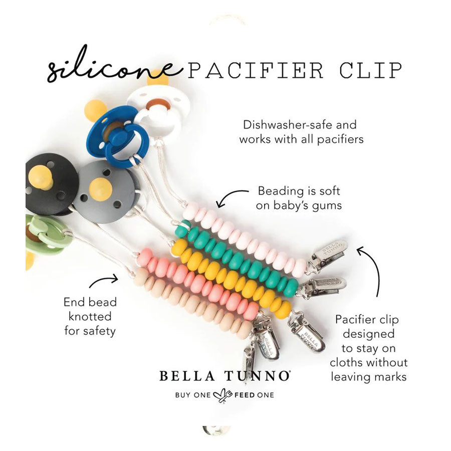 Girl Multi Pacifier Clip-Pacifiers & Clips-Bella Tunno-Joannas Cuties