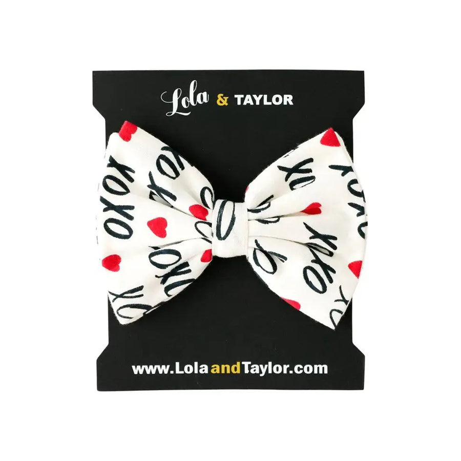 Girls Cotton Large Bow Headband - XOXO-HEADBANDS-Lola & Taylor-Joannas Cuties