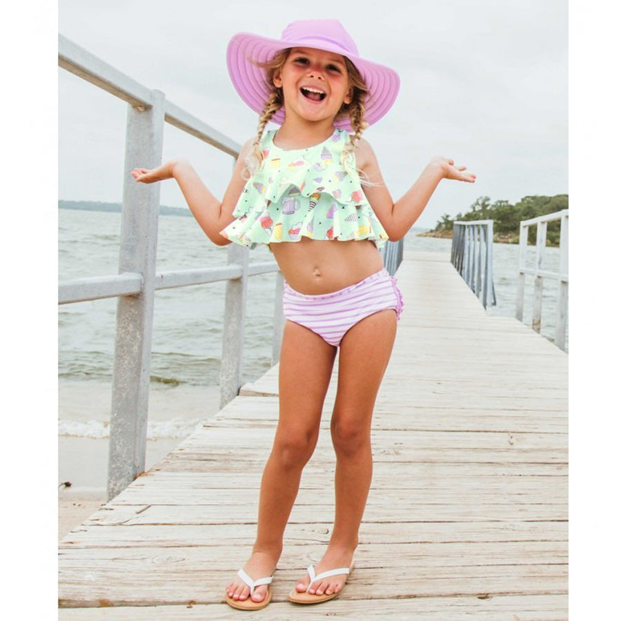 Lilac Swim Hat-Ruffle Butts-Joanna's Cuties