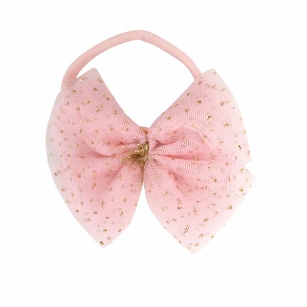 Glinda Bow Nylon Headband - Light Pink - Oh Baby - joannas-cuties