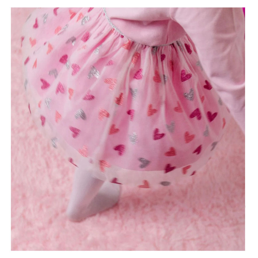 Glitter Heart Tutu-DRESSES & SKIRTS-Sweet Wink-Joannas Cuties