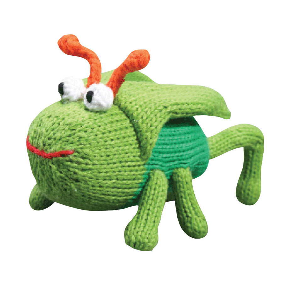 Gordon The Grasshopper Rattle - 5" - Zubels - joannas-cuties