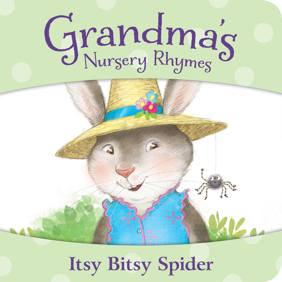 Grandma's Nursery Rhymes - Itsy Bitsy Spider Board Book-Sleeping Bear Press-Joanna's Cuties