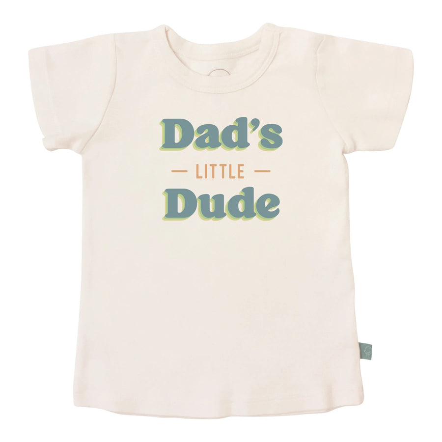 Graphic Tee - Dad's Little Dude-TOPS-Finn + Emma-Joannas Cuties