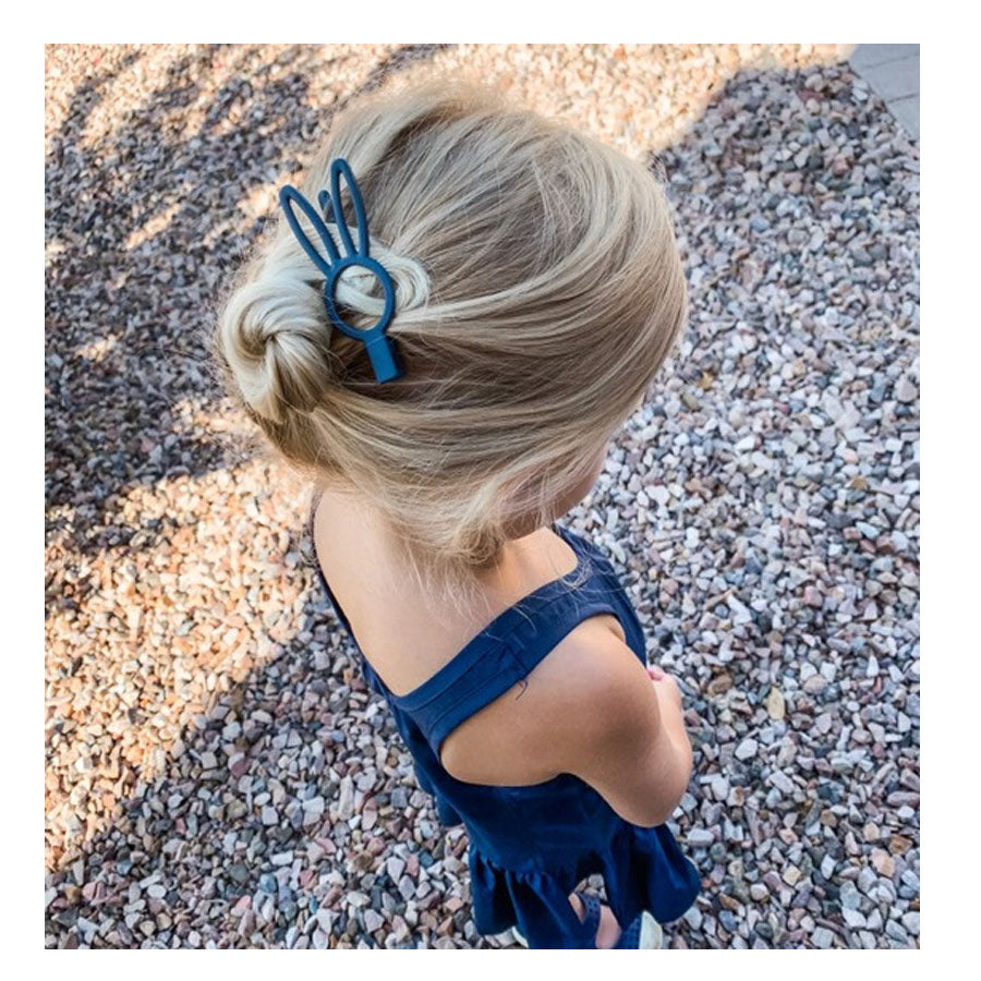 Grey Blue Bunny Rabbit Hair Clip-HAIR CLIPS-Miminoo-Joannas Cuties