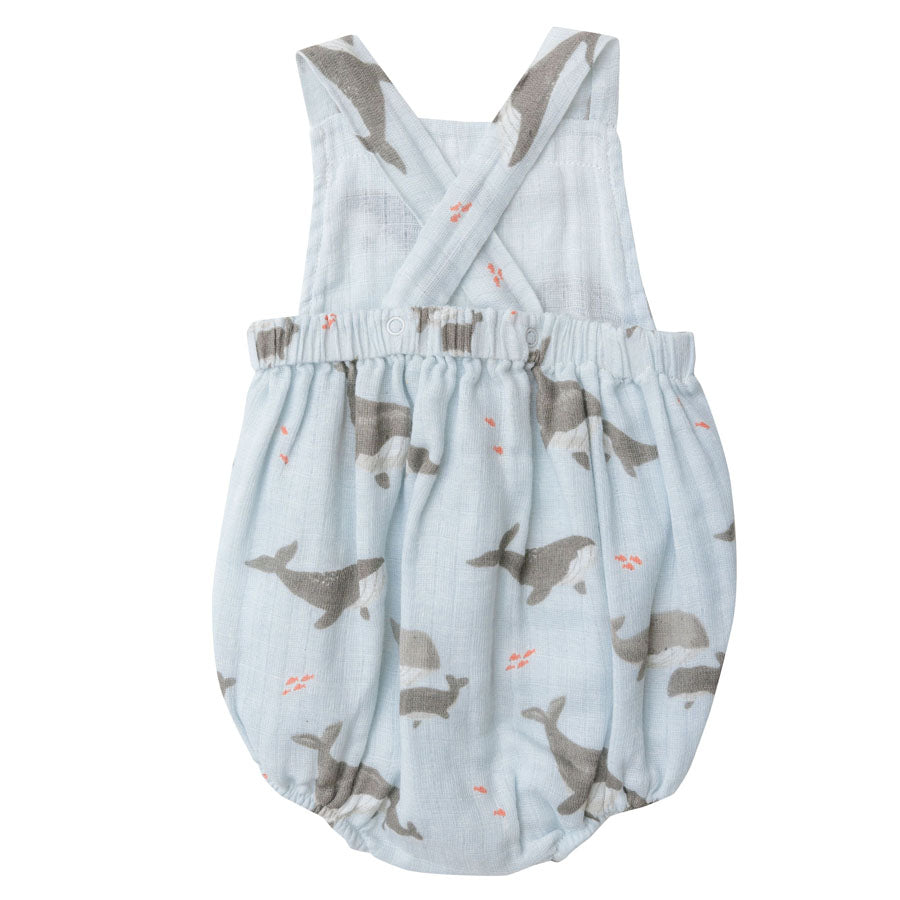 Grey Whales Retro Sunsuit-OVERALLS & ROMPERS-Angel Dear-Joannas Cuties