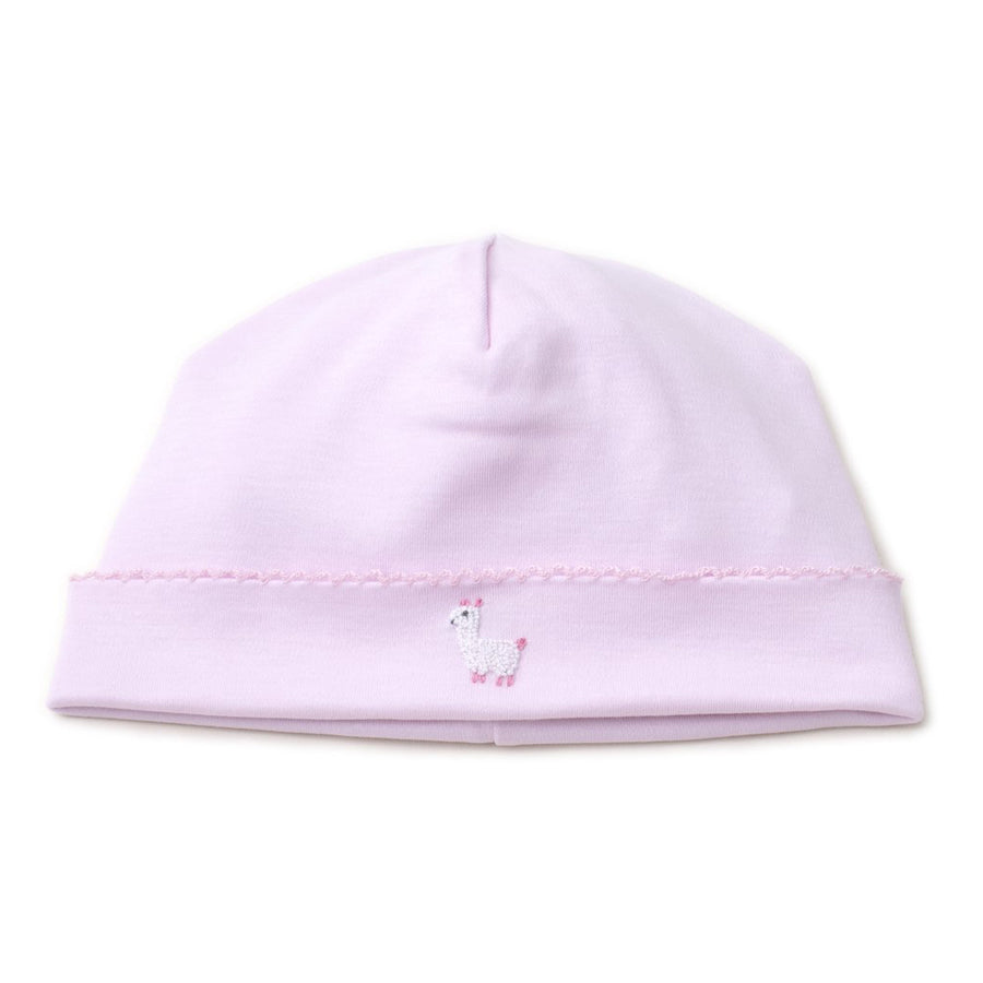 Hand Embroidered Premier Llama Family Pink Hat - Kissy Kissy - joannas-cuties